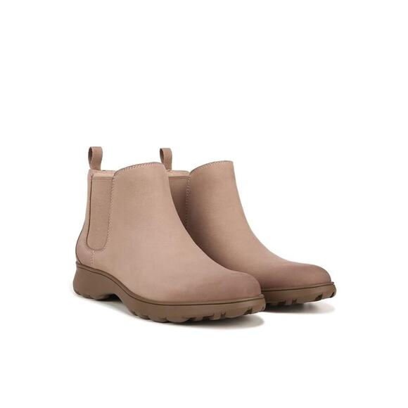 Vionic Women's Evergreen Booties Beige Nubuck Leather Size 8.5M NWB - Picture 1 of 10